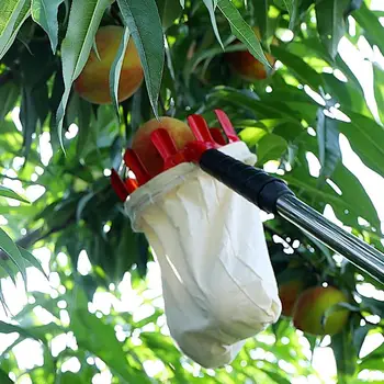 

Zinc Agricultural Gardening Orchard Fruit Picker Outdoor Pear Peach Picking Catcher Tool Multipurpose Gadget Fruit Picking tools