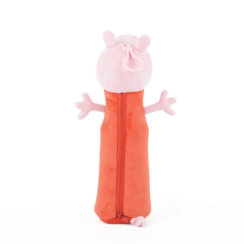 30 см пенал Peppa Pig плюшевые куклы Peppa брелок для ключей Пол Джордж творческая большая емкость боковая открытая молния карандаш сумка школьный подарок
