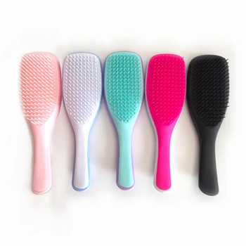 

1pc Detangling Hair Brush Handle 5 Bright colors Magic Anti-static Tangle Comb Shower Massage hair comb Salon Hairdressing