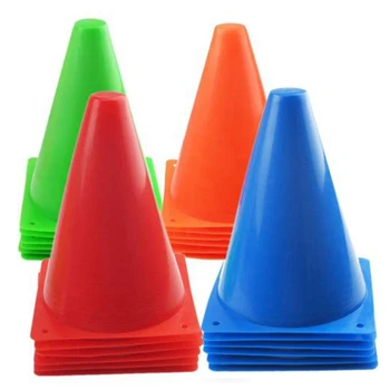 

24 Piece Football Conical Cone Set For Track and Field Cone Marking Football Children's Sports, Indoor and Outdoor Games