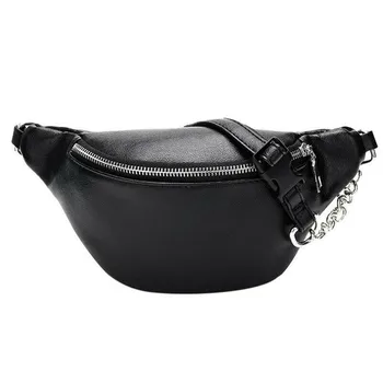 

2018 New Style Fashion Bum Bag Fanny Pack Travel Waist Festival Money Belt PU Leather Pouch Holiday