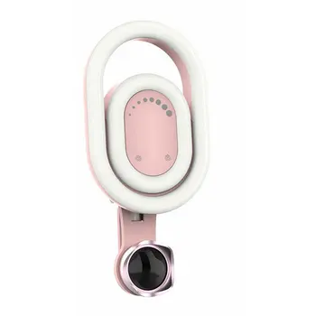 

Phone Lens Double Circle Fill Light Macro And Wide-Angle Lens Live Streaming Beauty Face-Lifting Artifact