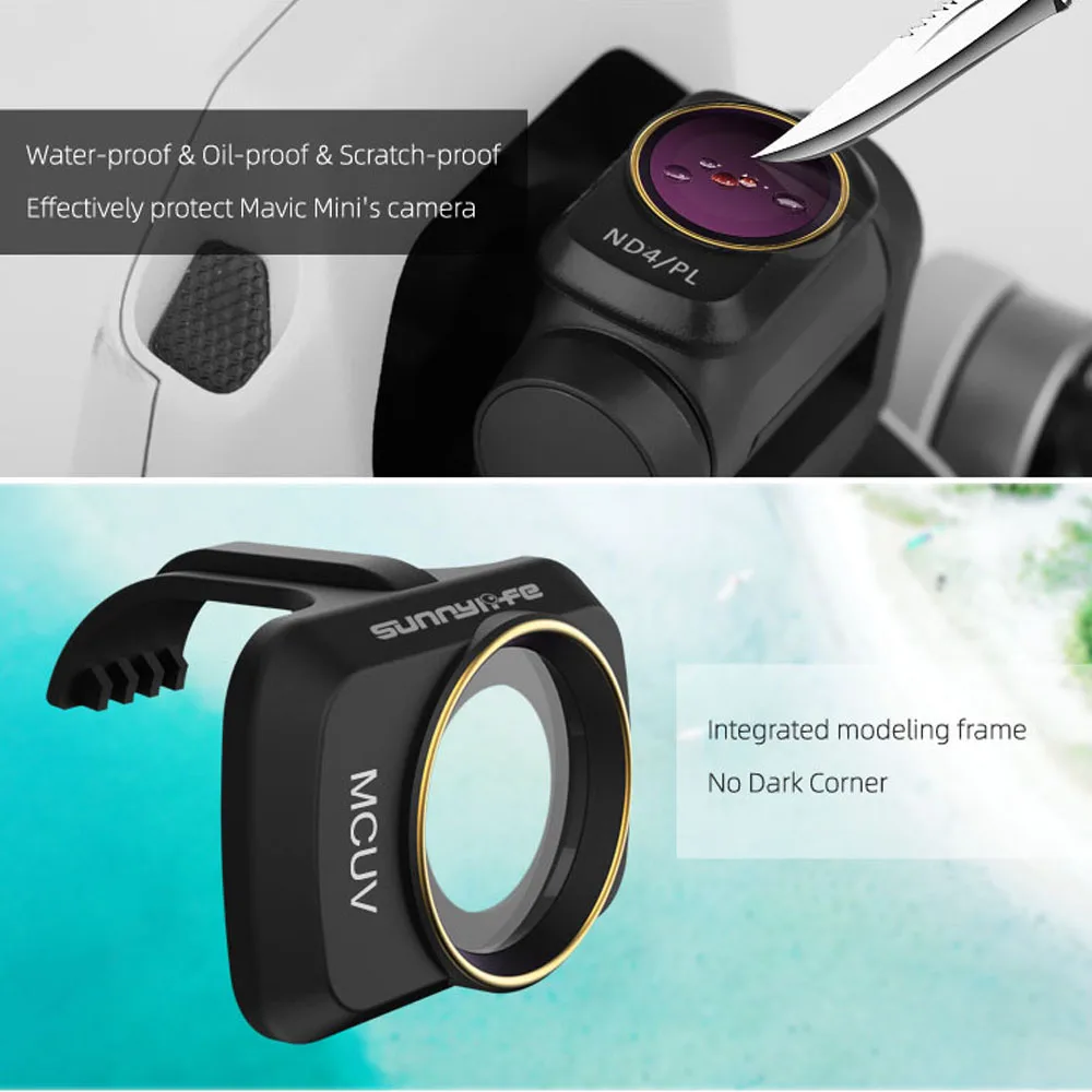 Buy For DJI Mavic Mini Drone Filters Lens Protector Filter CPL+ND8+ND16 Polar Neutral Density Filter For Mavic Mini Accessories