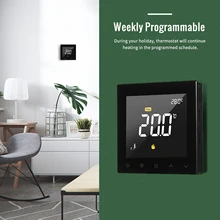WIFI Smart Thermoregulator Programmable Floor Heating Temperature Controller Touchscreen Color Display with App Remote Control