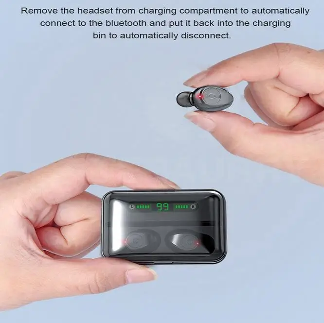 BEESCLOVER наушники Bluetooth 5,0, беспроводные наушники с шумоподавлением, стерео наушники с микрофоном