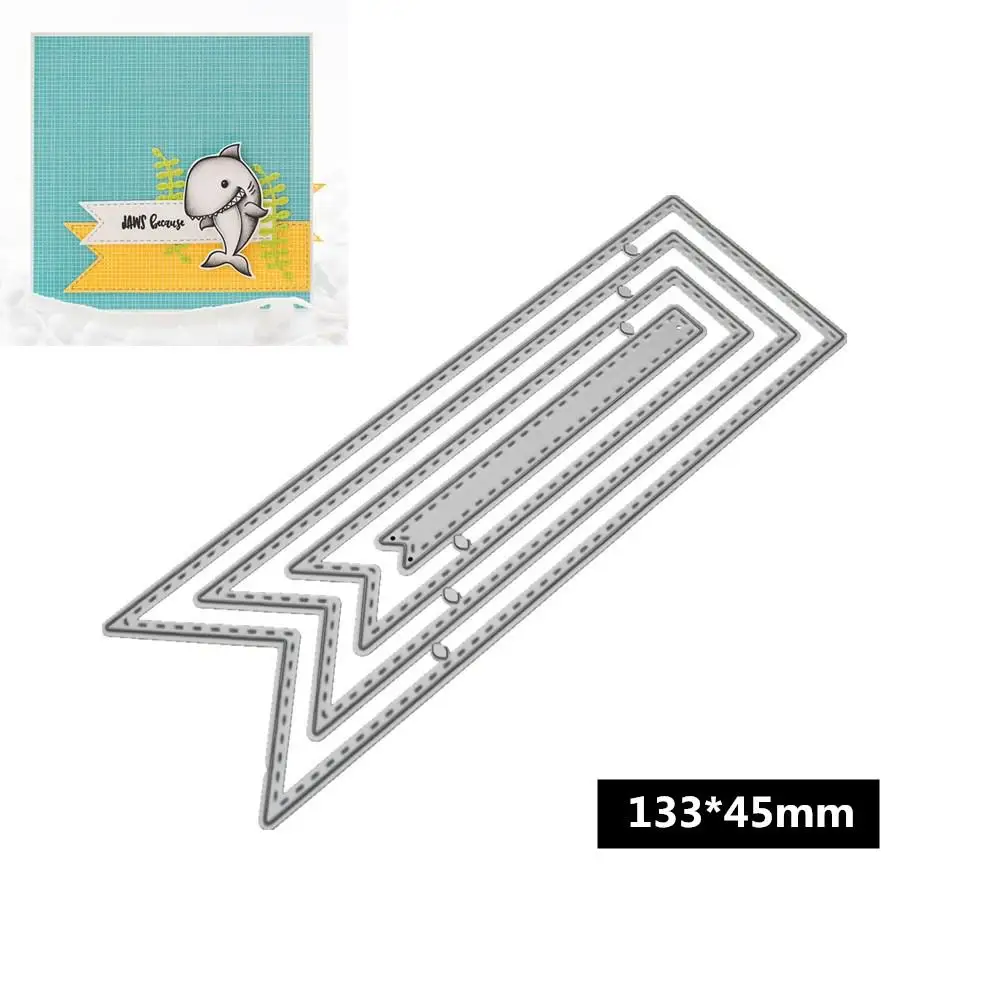 

DishyKooker DIY Ribbon Shape Pattern Carbon Steel Cutting Dies for Scrapbook Decor