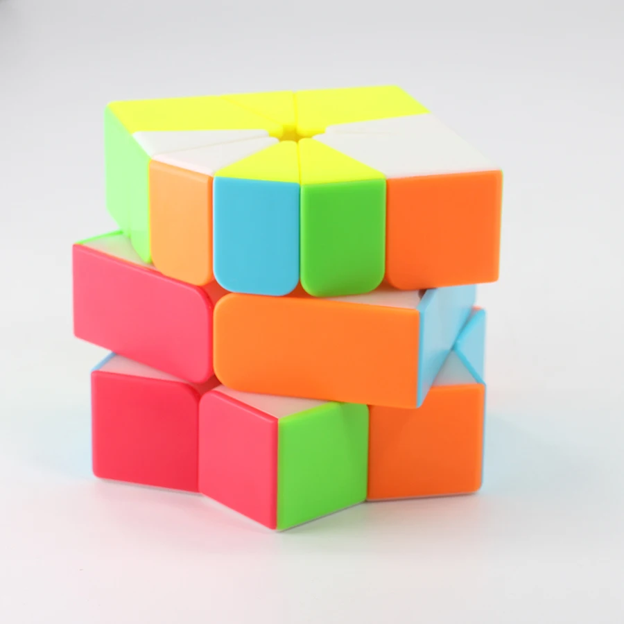 Qiyi Qifa SQ1 Cube 3x3x3 SQ-1 необычный кубик без наклеек черная головоломка Скручивающиеся игрушки для детей Magico Square-1 квадрат