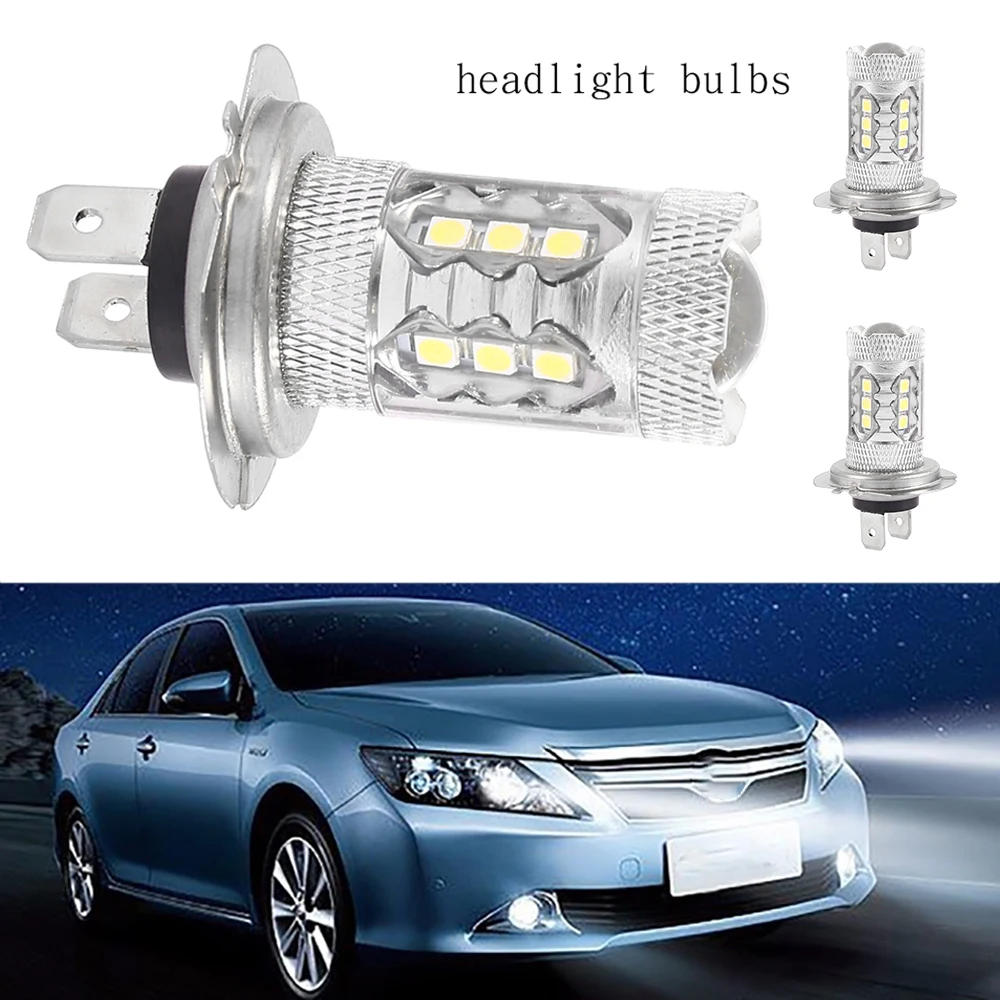 H7 светодиодный фара лампа Foglight Белый 12 в 80 Вт 6000 К высокой мощности Автомобильная фара лампа профессиональные автомобильные аксессуары