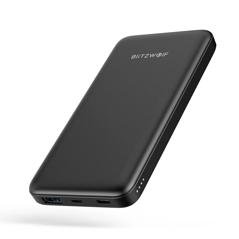 BlitzWolf BW-P9 18W 10000mAh USB PD QC 3.0 Power Bank Type C Fast Charging Dual for iPhone 12 Pro Max for Xiaomi for Huawei 10000 mah Power Bank