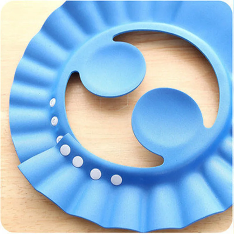 Children Waterproof Cap Safe Baby Shower Cap Kids Bath Visor Hat Adjustable Baby Shower Protect Eyes Hair Support