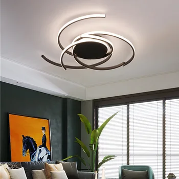 

Modern minimalist bedroom lamp Nordic creative personality led ceiling lamp home living room study lighting lighting LB90418