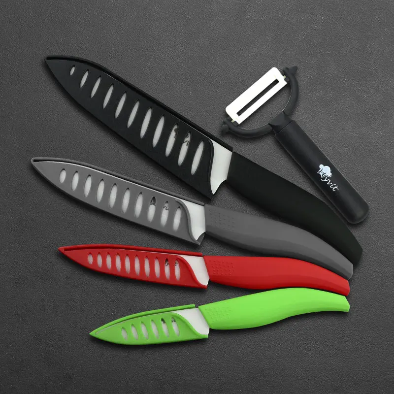 HIP Ceramic Knives Set Kitchen Knife Cutlery (AVAL: 3' 4' 5' 6' 6.5')