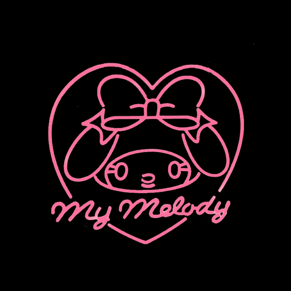 

My Melody Anime Kawaii Cute Indoor Neon Sign Custom Handmade Real Glass Tube Display Light Lamp Birthday Gift Home Decor 17X17"