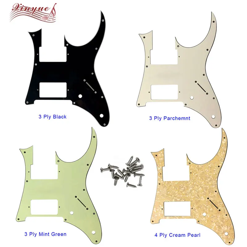 

Pleroo Guitar Parts - For 10 hole screws MIJ Ibanez RG350EXZ Guitar Pickguard Humbucker HH Pickup Scratch Plate,many colors
