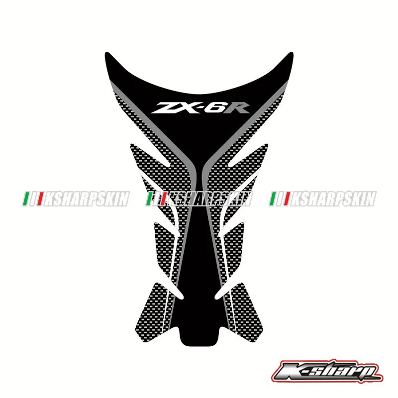 K-YG-KWSK-6R-04 K-sharp 3D наклейка эмблема защитный Танк Pad Cas cap Fit KAWASAKI NINJA ZX-6R ZX-10R - Цвет: K-YG-KWSK-6R-04