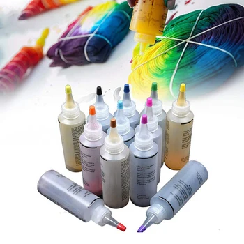 

18 Bottles Permanent One Step Tie Dye Set DIY Kits For Fabric Textile Craft Arts