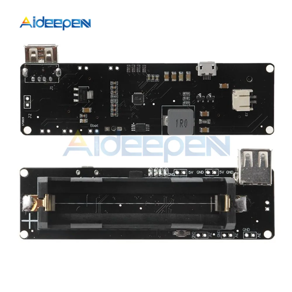 18650 Блок заряда батареи щит модуль Плата V3 Micro USB 2,0 порт type-A USB 0.5A для Arduino ESP32 ESP8266