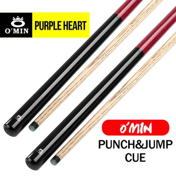 

O'min Break Punch & Jump Cues 13.8mm Tip 3 Pieces Break&Jump Cue Ash Shaft 8 Teeth Joint Stick Professional Billiard Punch Kit