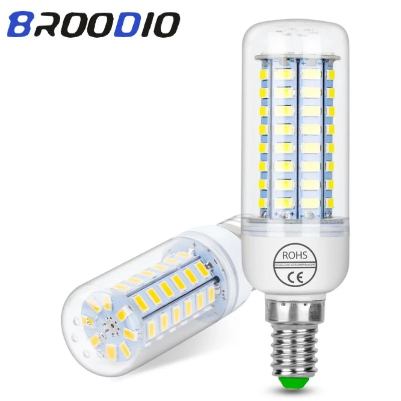 

E27 LED Lamp E14 LED Bulb SMD5730 220V Corn Bulb 24 36 48 56 69 72LEDs Chandelier Candle LED Light For Home Decoration Ampoule