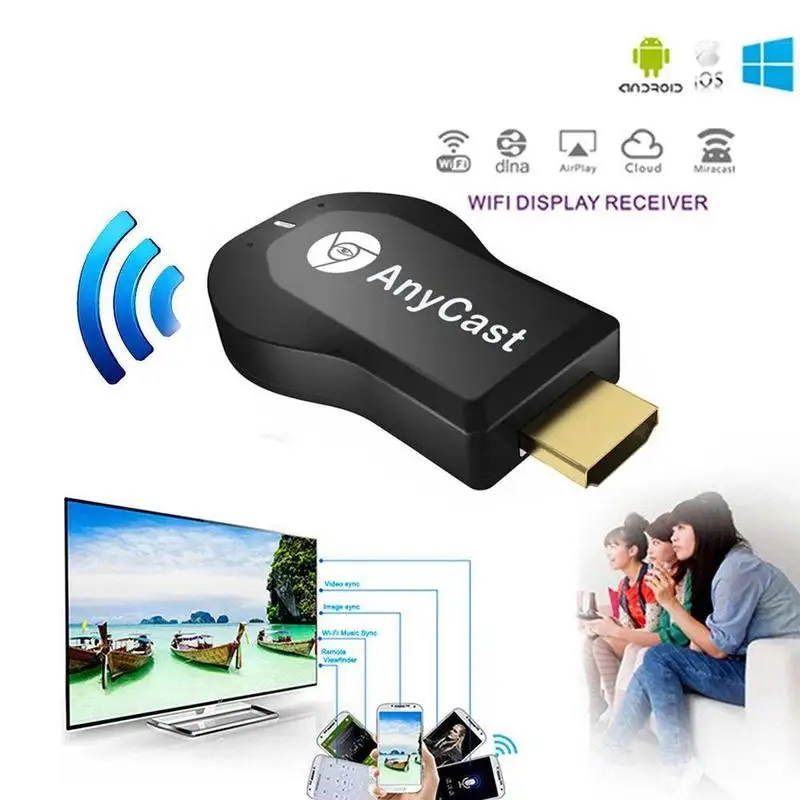 Флешка с ТВ приставкой Anycast M2 Ezcast 128 м Miracast Any Cast беспроводной DLNA AirPlay дублирование