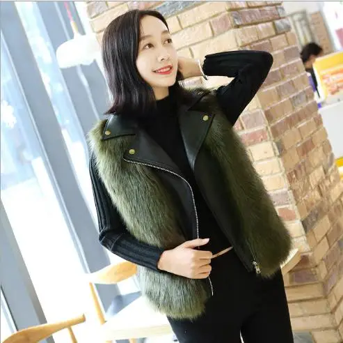 Chaqueta mujer зимнее женское пальто из искусственного меха жилет из искусственного меха меховые жилетки куртки плюс размер искусственный мех жилет Z189