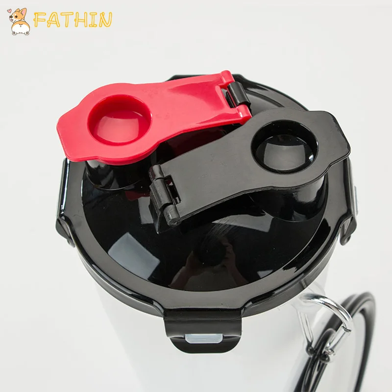 FATHIN Портативный 2 в 1 пластиковая бутылка для воды контейнер для еды со складывающейся силиконовая чаша для домашних животных наружная дорожная кормушка для кошек и собак чашка