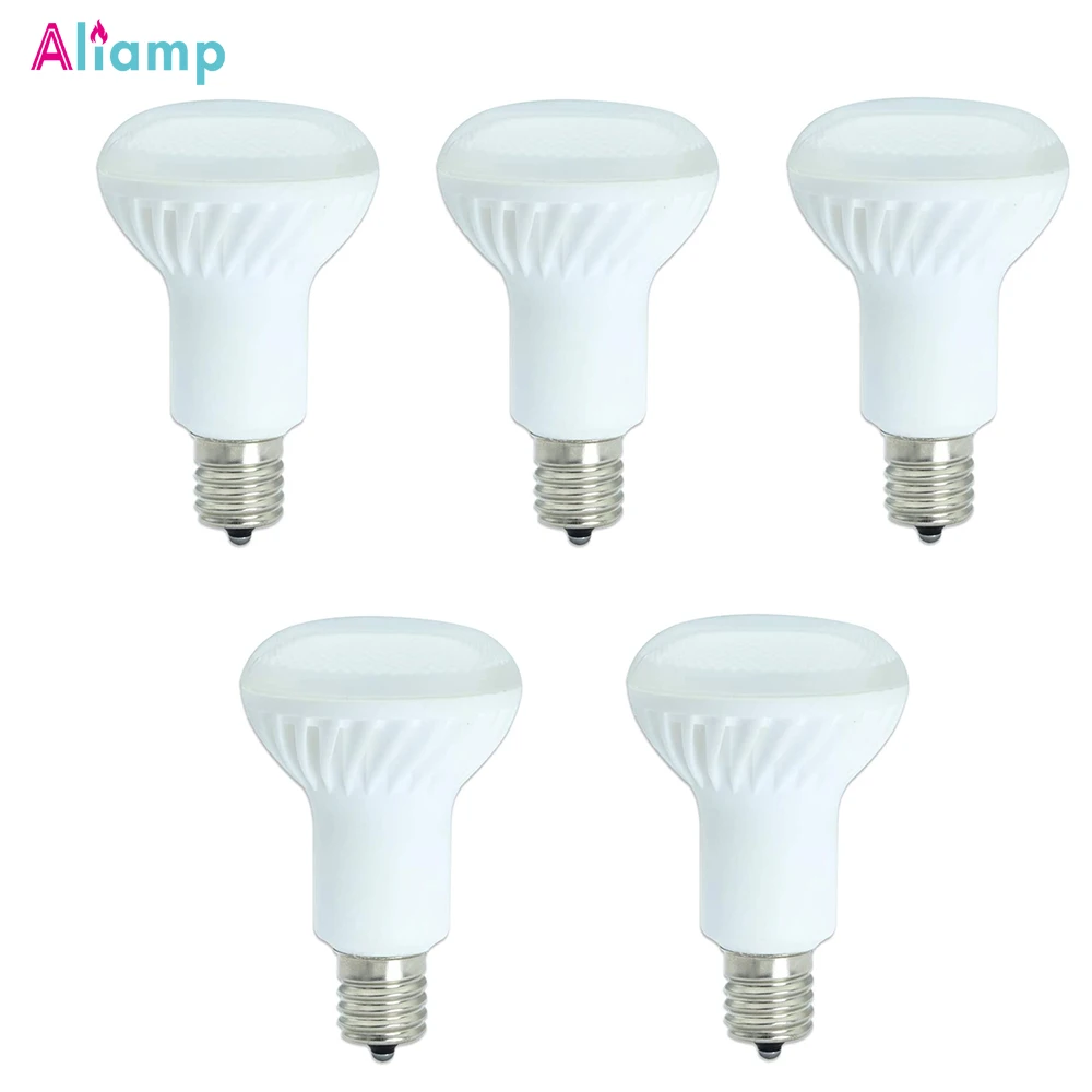 

E17 Base R50 Led Light Bulbs 5W Equivalent 50W Warm White 2700K to Daylight 5700K Screw Edison Halogen Lamp Home Lighting 5Pack