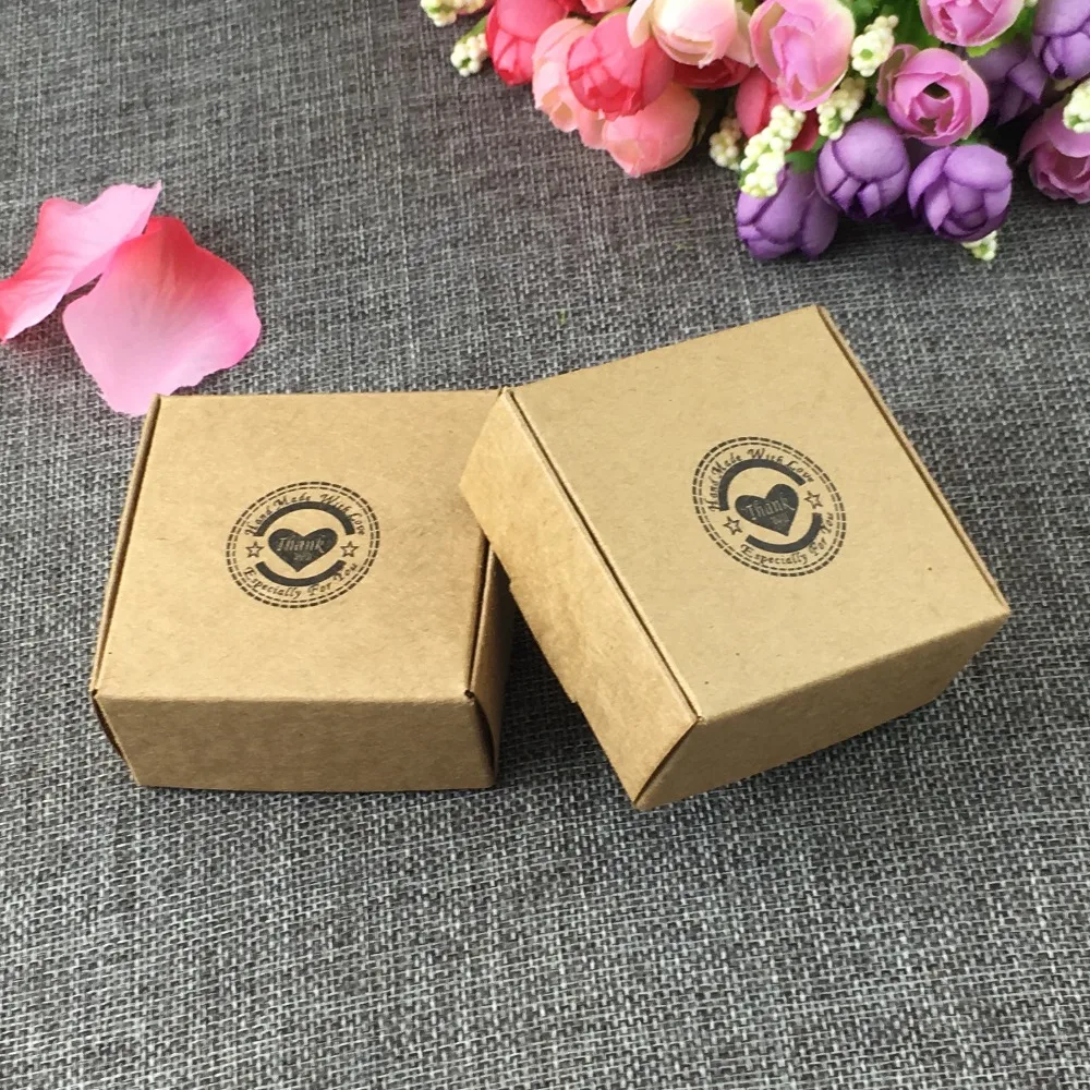 

200pcs/lot brown Carton Kraft Paper gift Box brown cardboard paper packaging box,Gift Handmade Soap paper craft box