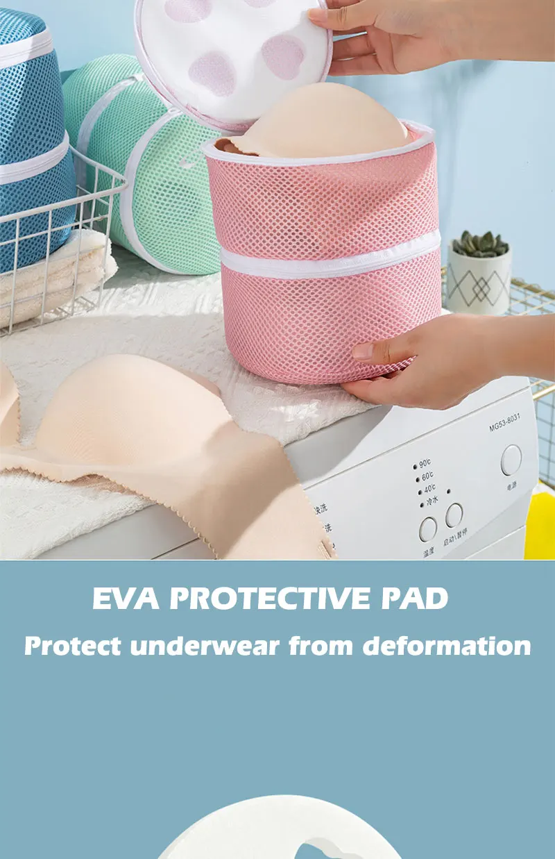 Double-Layer Bra Laundry Bag Underwear Storage Bag Polyester Mesh Laundry Bag Underwear Bra Laundry Basket