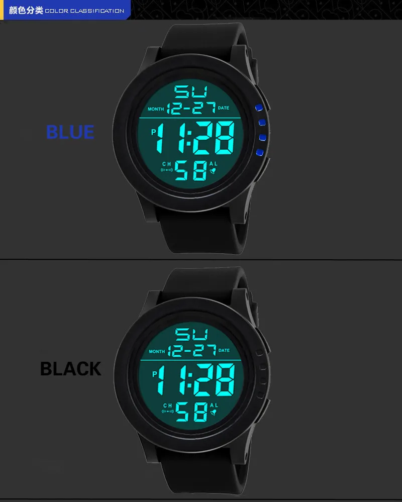 Led Waterproof Digital Quartz Fashion Watch Military Sport Men Automatic Luxury Clock Men Waterproof Relogio Masculino Watch