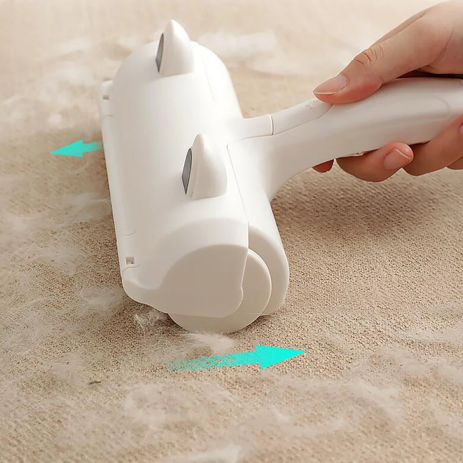 2-Way Pet Hair Remover ролик для удаления ворса Щетка для собак, кошек, шерсти одежды щетка для чистки ковров Fuzz Shaver