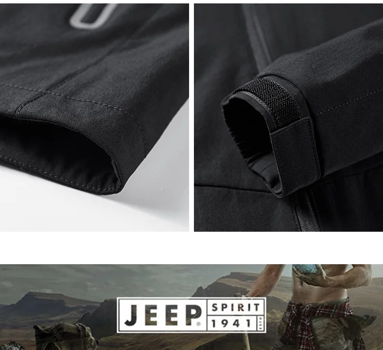 JEEP SPIRIT оригинальная брендовая Осенняя мужская куртка модная ветровка с воротником-стойкой военная куртка veste homme быстросохнущее пальто для мужчин