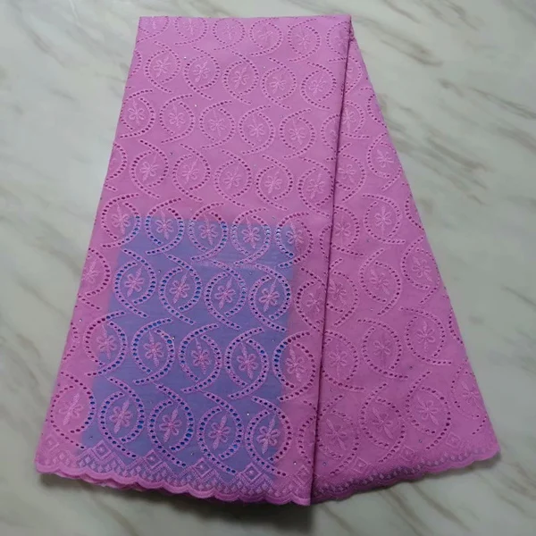 dark pink Чистый белый африканская кружевная ткань с отверстиями дизайн высокое качество нигерийские кружева вуаль с камнями для ежедневного платья Вечерние - Цвет: dark pink