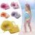 Соломенная шляпа с сумкой в виде цветка от солнца, пляжный костюм, Пляжная шапочка для девочек, портативная летняя солнцезащитная Кепка, уличные наборы кошельков для верховой езды с 2 ручками - изображение