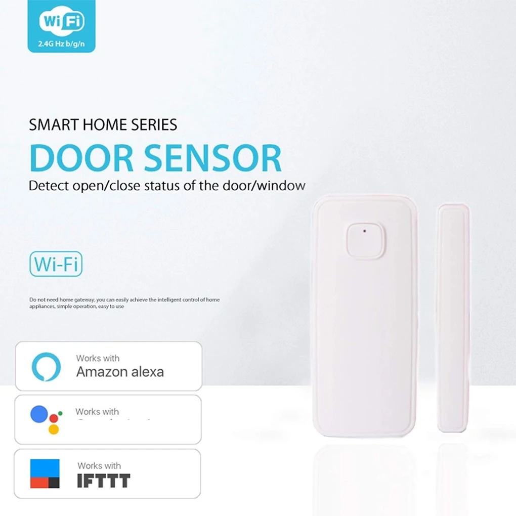 Wi-Fi датчик двери, окна, умная безопасность, беспроводной охранный сигнал для дома, сада, квартиры, офиса