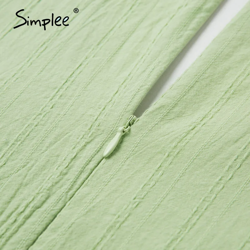 Simplee Sexy v neck women green playsuit Holiday summer female buttons cotton rompers jumpsuit Beach style short ladies overalls