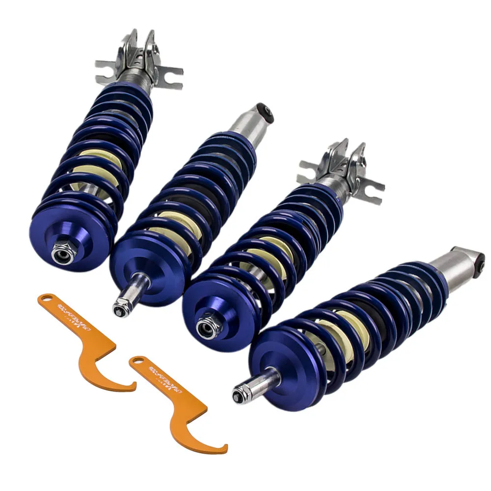 

Lowering Suspension Coilover Kit for VW MK2 / MK3 GOLF & JETTA - Blue Struts For Volkswagen Vento and Corrado 741005