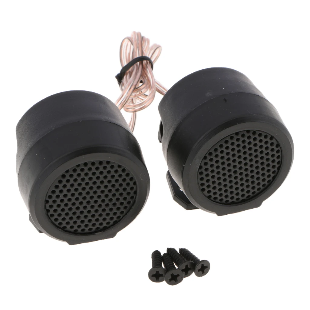 2x Premium Component Speaker System Titanium Dome Car Tweeters