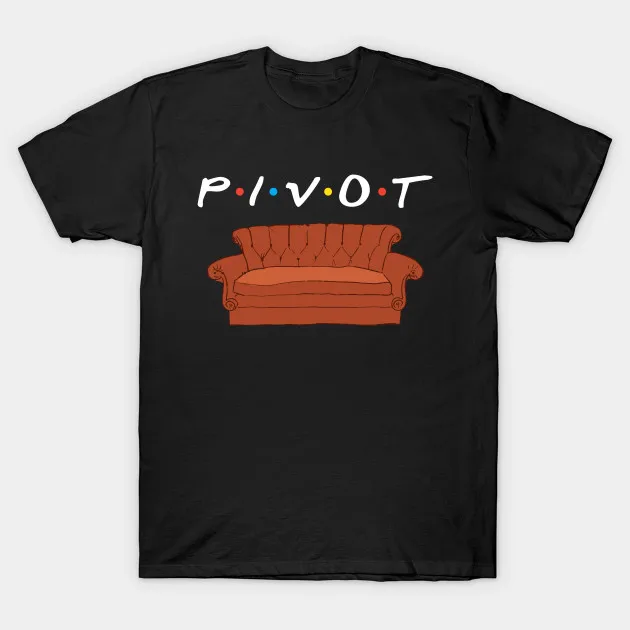 Pria T shirt Teman Ross Pivot Kaos 