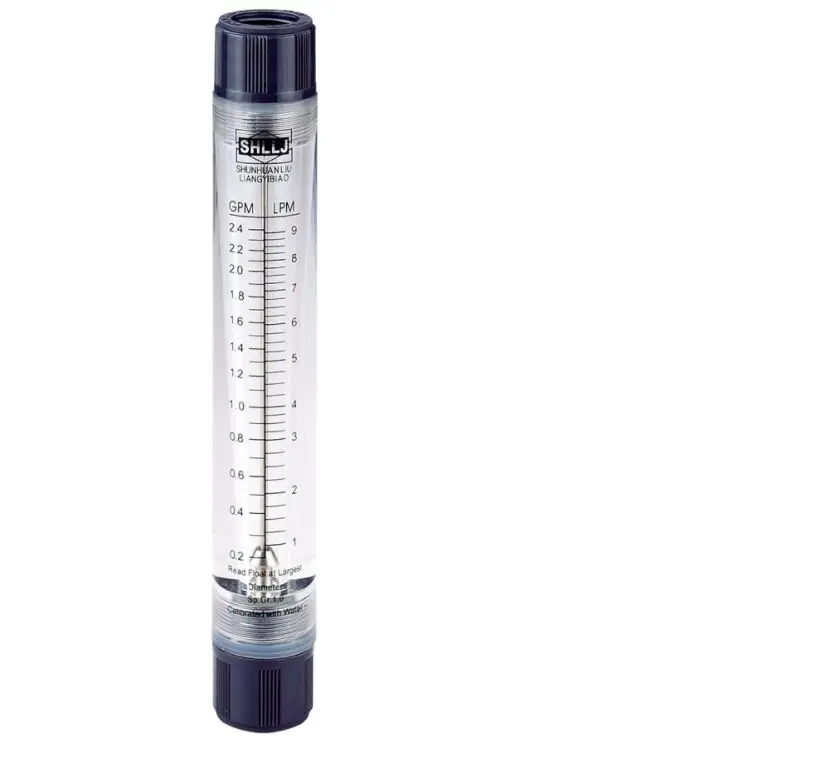 LZM-15G 1/2"BSP Tube Type ABS Liquid Flow Meter Tool 0.1-0.5GPM 0.1-1GPM 0.2-2GPM 0.2-2.5GPM 0.5-5GPM
