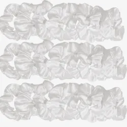 Classic Black & White Elastic Hair Scrunchies - Set of 20 High - Quality Hair Ties & Accessories (20PCS)