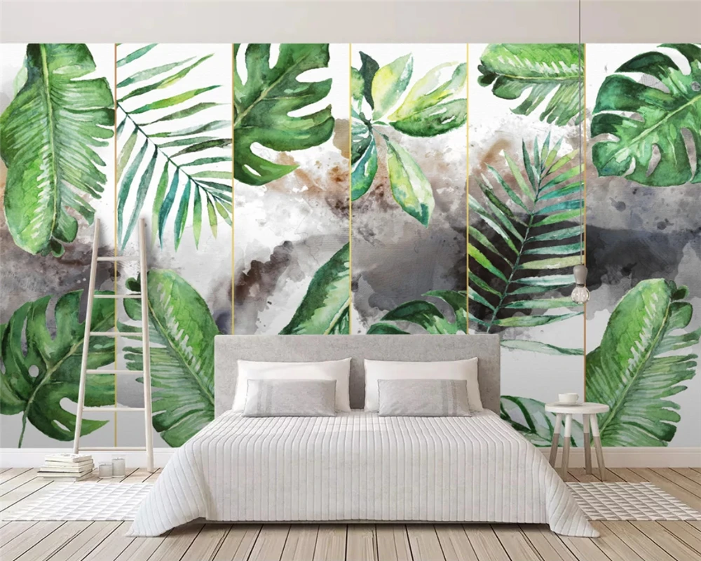 Beibehang papel de pared personalizado, pintado a mano, minimalista ...