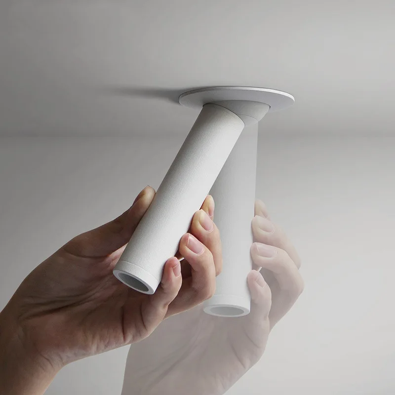 LukLoy современный простой прожектор регулируемое освещение направление встроенные светильники домашнего магазина потолочное утопленное пятно света