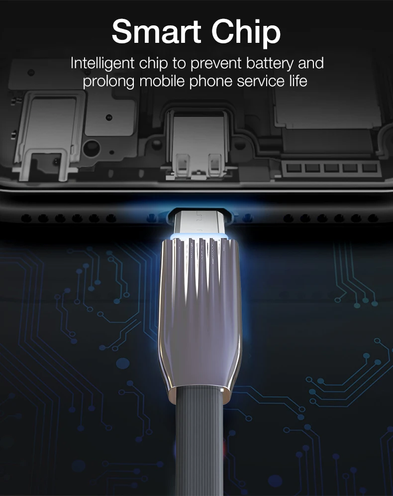 Micro USB кабель с белый светодиодный свет кабель для быстрой зарядки плоский usb-кабель для передачи данных(синхронизации) и зарядки кабель Micro USB кабель 5V 2A для samsung Xiaomi huawei