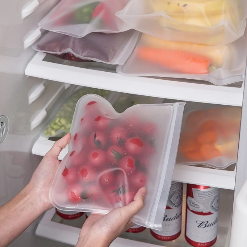 

Practical Leakproof Freezer Bag Organization Tools Reusable Food Storage Bags Eva Food Containers..