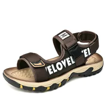 Мужские сандалии наивысшего качества; сезон весна-лето; повседневная обувь; качественные мужские пляжные сандалии для улицы; водонепроницаемые кроссовки в римском стиле; размеры 39-47