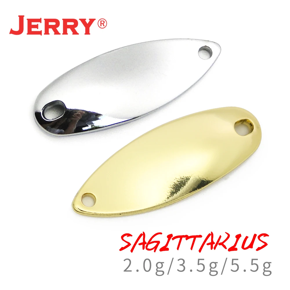 

Jerry Sagittarius 50pieces 2g 3.5g 5.5g Quality DIY Unpainted Micro Fishing Lure Blank Brass Metal Trout Spoons