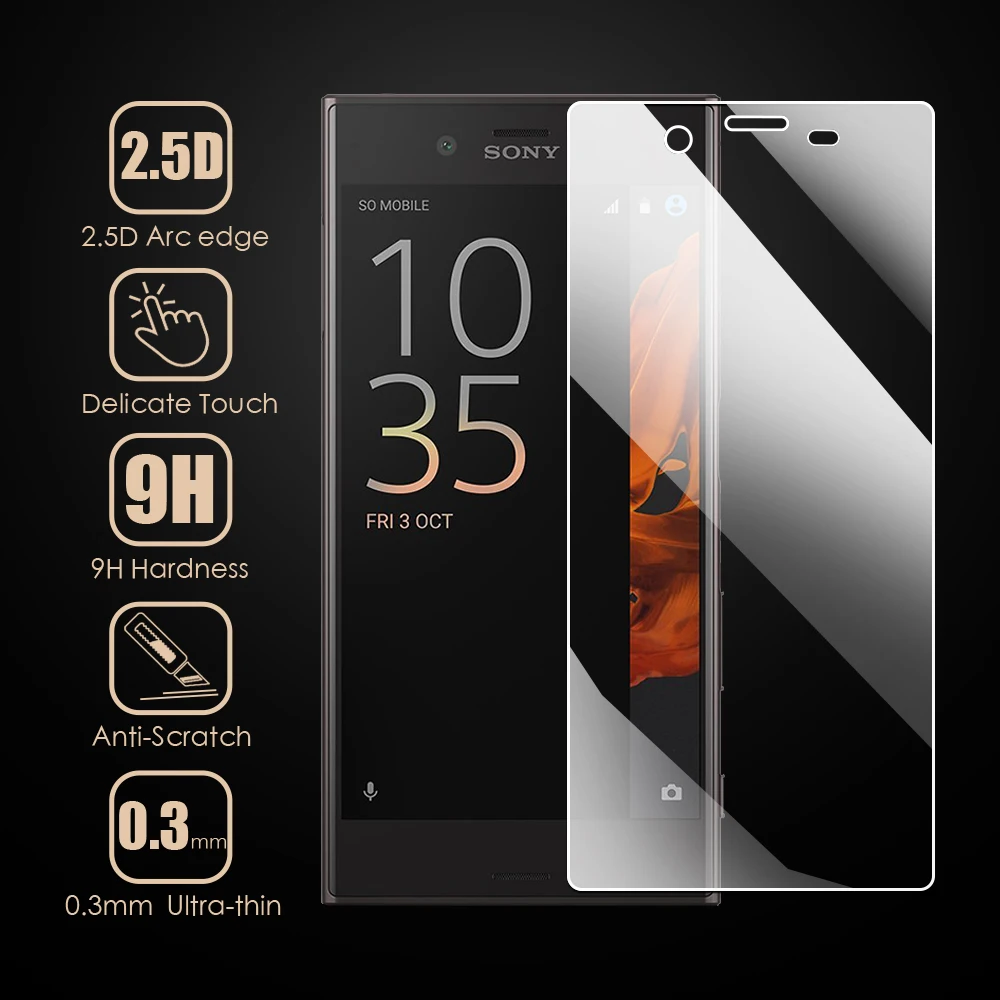 phone screen protectors Screen Protector Tempered Glass For Sony Xperia XZ1 XZS XZ Premium X Performance Compact L1 L2 L3 L4 Protective Glass Film best screen guard for mobile