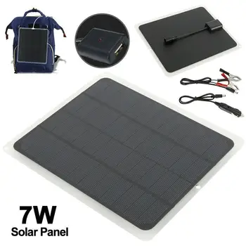 

12 Volt 5 Watt Portable Power Supply Solar Panel Battery Charger For Car Boat Fast Charging Single Crystal Solar Panel