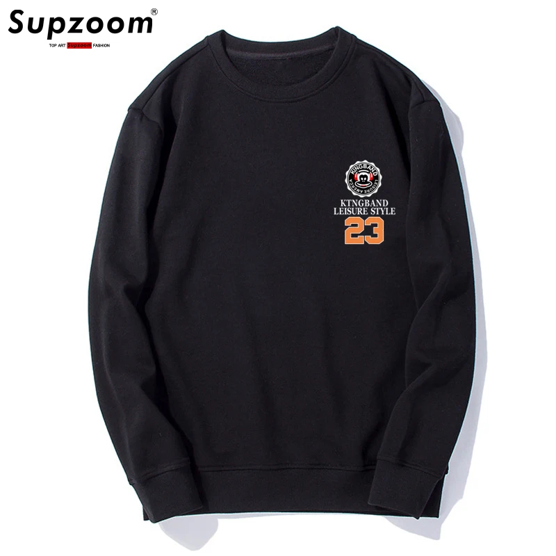  New Arrival Top Fashion Hot Long Sleeve Fleece Casual Short Cotton Print O-neck Hip Hop Sweatshirt Hoodies Men